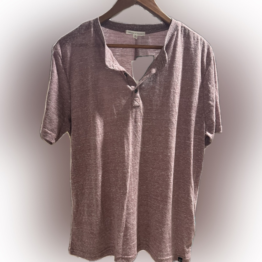 Mens Threads 4 Thought Triblend Henley M NWT